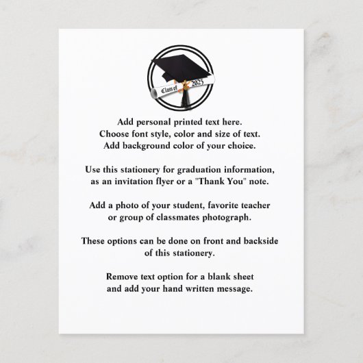 Afstudeerder Pet Klasse van 2025 Afstuderen Aankon (Voorkant)