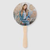 Afstudeerder Pet Moderne Afstuderen foto kardinaal Handwaaier (Voorkant)