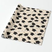 Afstudeerder Pet Pattern Afstuderen Cadeaupapier (Uitgerold)