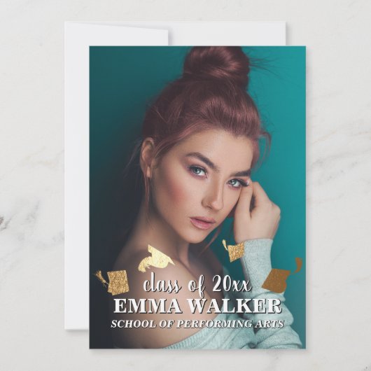 Afstudeerder Pet Toss Afstuderen Aankondiging (Voorkant)