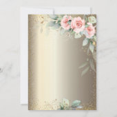 Afstudeerder Pet, Wijnglas, Boho Flowers Afstudere Kaart (Achterkant)