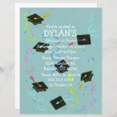 Afstudeerder petten thema afgestudeerde partij fly (Voorkant / Achterkant)