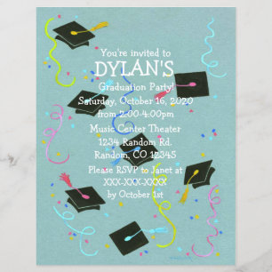 Afstudeerder petten thema afgestudeerde partij fly