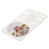 AFSTUDEERDER Rond  Lijst Afstuderen Magnet Magneet (Linkerzijde)