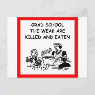 afstudeerder school briefkaart