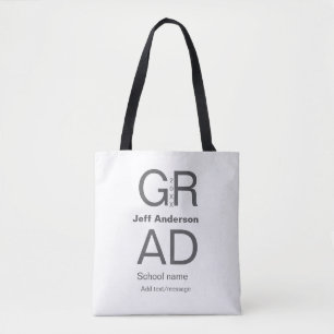 Afstudeerder Typografie Modern afstuderen Simple M Draagtas