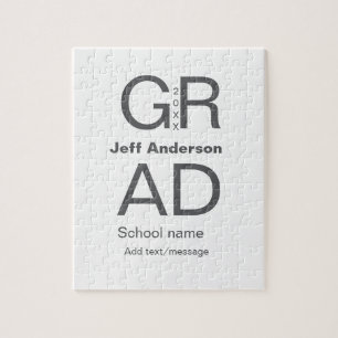 Afstudeerder Typografie Modern afstuderen Simple M Legpuzzel