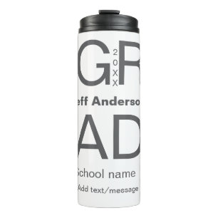 Afstudeerder Typografie Modern afstuderen Simple M Thermosbeker