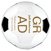 Afstudeerder Typografie Modern afstuderen Simple M Voetbal (Gedraaid)