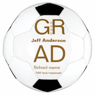 Afstudeerder Typografie Modern afstuderen Simple M Voetbal