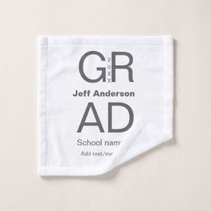 Afstudeerder Typografie Modern afstuderen Simple M Washandje