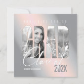 Afstudeerder Uitloop Fotogradiënt Blush ID898 Kaart (Voorkant)