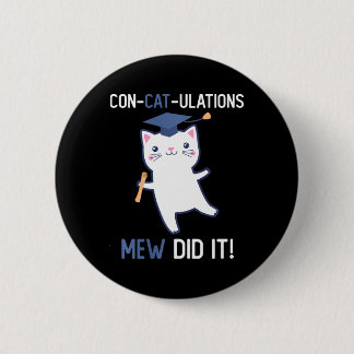 Afstudeerder van 2026 Mew deed het Kattenliefhebbe Ronde Button 5,7 Cm