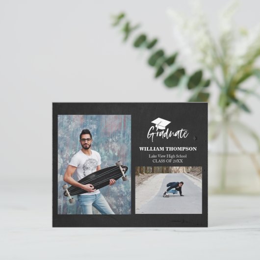 Afstudeerder van de middelbare school - Mededeling (Staand voorkant)