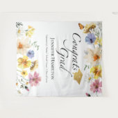 Afstudeerder van Gefeliciteerd | Wildflower Afstud Wandkleed (Voorkant (horizontaal))