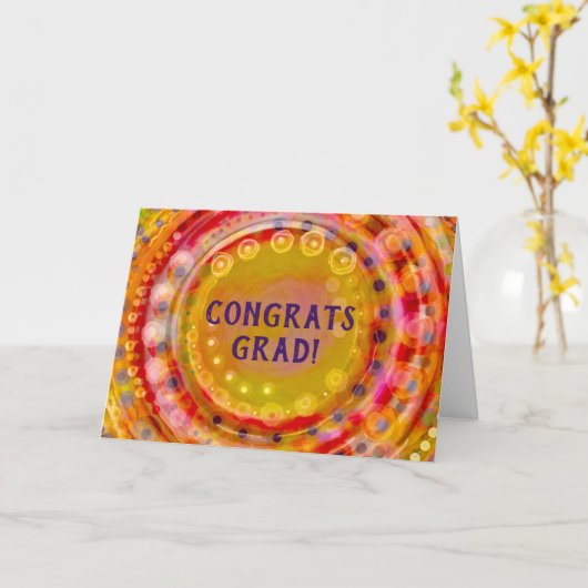 Afstudeerder van graten kaart (Gele Bloem)