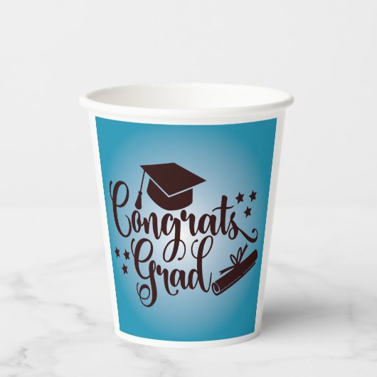 Afstudeerder van graten papieren bekers (Voorkant)