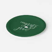 Afstudeerder van graten papieren bordje (Gekanteld)