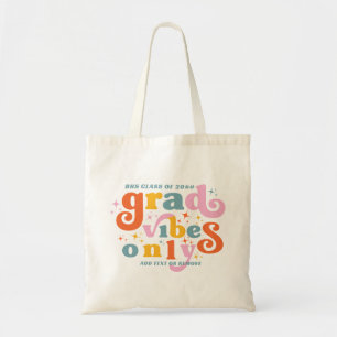 Afstudeerder vibes alleen afstudeerfeest klasse va tote bag