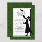 Afstudeerder voor de uitnodiging tot het Afstudere (Voorkant / Achterkant)