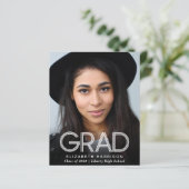 Afstudeerder White Typografie Fotobudget aankondig (Staand voorkant)