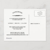 Afstudeerder zwart/wit — Afstuderen Briefkaart bek (Achterkant)