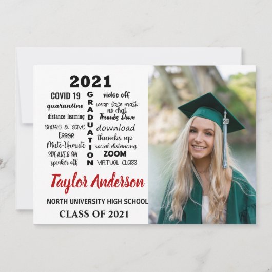 Afstudeerders Pandemie 2021- Senior 2021 Aankondig Aankondiging (Voorkant)