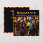 Afstudeerders van Halloween Witch College Kaart (Voorkant / Achterkant)