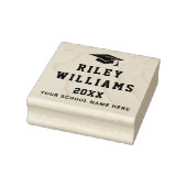 Afstudeerdop afstuderen naam schooljaar 	rubberstempel (Stempel)