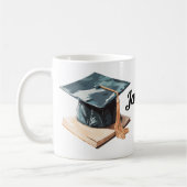 Afstudeerdop en boek koffiemok (Links)