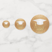 Afstudeerdop - Klasse van 20XX - Gouden Glitter Confetti (Voorkanten)