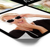 Afstudeerfeest 17 Fotocollage gepersonaliseerd Poster (Hoek)