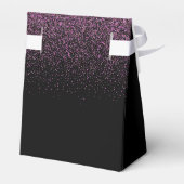 Afstudeerfeest 2025 afstuderen zwart goud paarse bedankdoosjes (Achterkant)