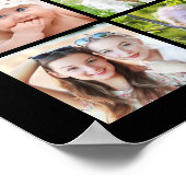 Afstudeerfeest 27 Fotocollage gepersonaliseerd Poster (Hoek)