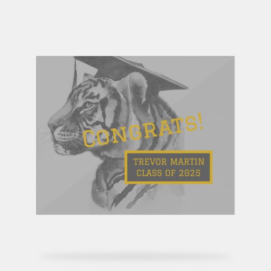 Afstudeerfeest Acryl Teken Acryl Bord (Voorkant)