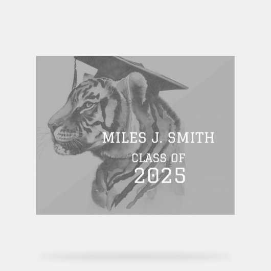 Afstudeerfeest Acryl Teken Acryl Bord (Voorkant)