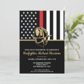 Afstudeerfeest brandweeracademie Rode Vlag brandwe Kaart (Staand voorkant)