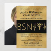 Afstudeerfeest BSN RN Verpleegster Aankondiging Go (Voorkant / Achterkant)