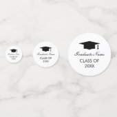 Afstudeerfeest confetti met uw afstuderen naam (Voorkanten)