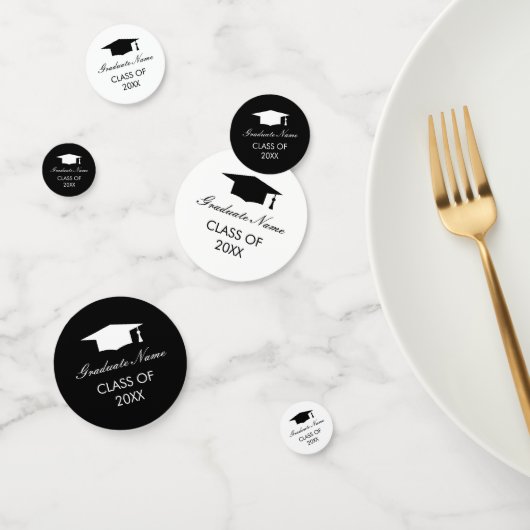 Afstudeerfeest confetti met uw afstuderen naam (Groep)