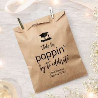 Afstudeerfeest Decoratie Popcorn Klas van 2026 Bedankzakje