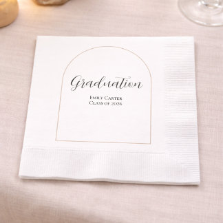 Afstudeerfeest | Elegant Schrift Servet