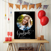 Afstudeerfeest Foto Zwart-wit Custom Poster