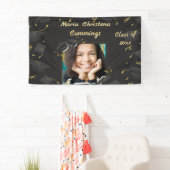 Afstudeerfeest met Hoed en Confetti Spandoek (Insitu)