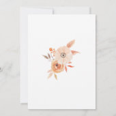 Afstudeerfeest  Nodig Herfst Herfst Auburn Kaart (Achterkant)