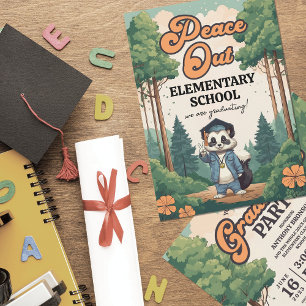 Afstudeerfeest 'Peace Out Elementary School' Kaart
