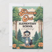 Afstudeerfeest 'Peace Out Elementary School' Kaart (Voorkant)