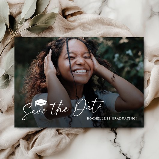 Afstudeerfeest Save the Date Kaart
