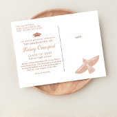 afstudeerfeest | Soaring Birds Boho Folk Art Aankondigingskaart