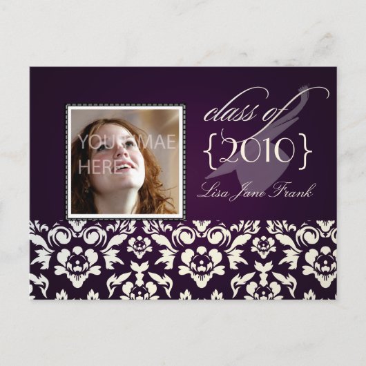 Afstudeerfeest uitnodigen briefkaarten (Voorkant)